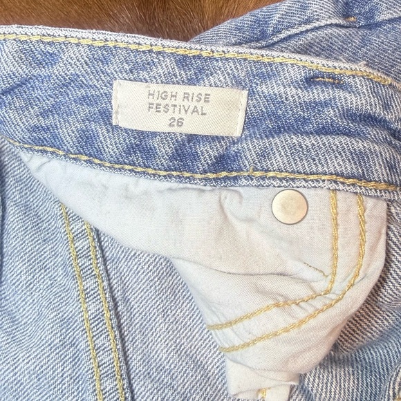 PacSun Light Blue Distressed Jean Shorts - Picture 3 of 3